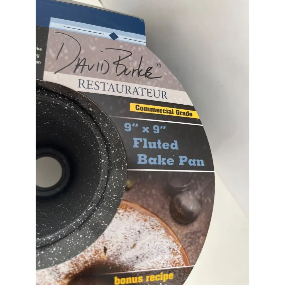 David Burke Fluted Bake Pan Non-Stick Heavy-Gauge Steel Restaurateur 9
